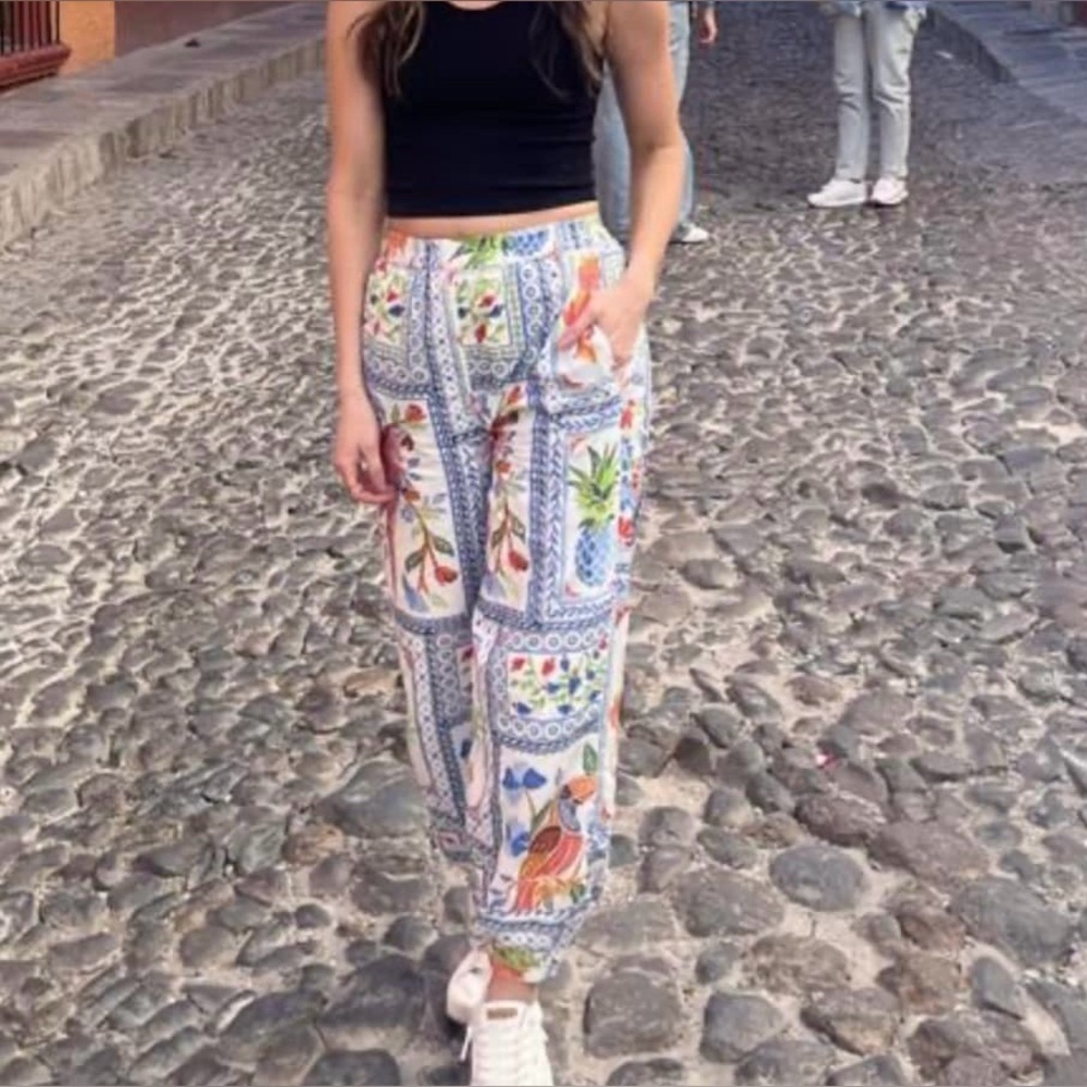 Rachel Zoe Multicolor Patterned Women's Pants